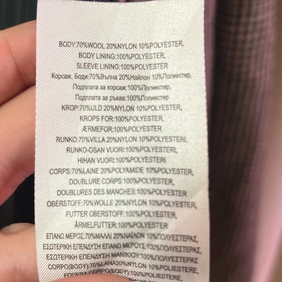 ⚫️ BOGO Ben Sherman Plaid Women's Wool Coat size small missing button - Picture 7 of 10